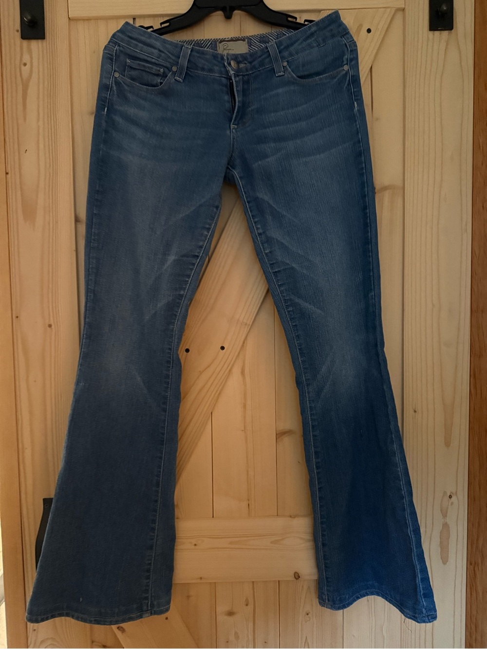 Paige Women's Blue Flare Jeans